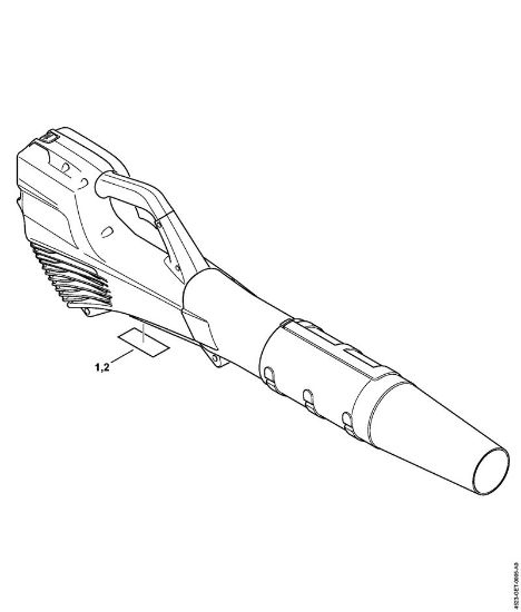 Sopladores de baterí­a (BGA) BGA 56 Níºmero de máquinaÂ  de la marca Stihl